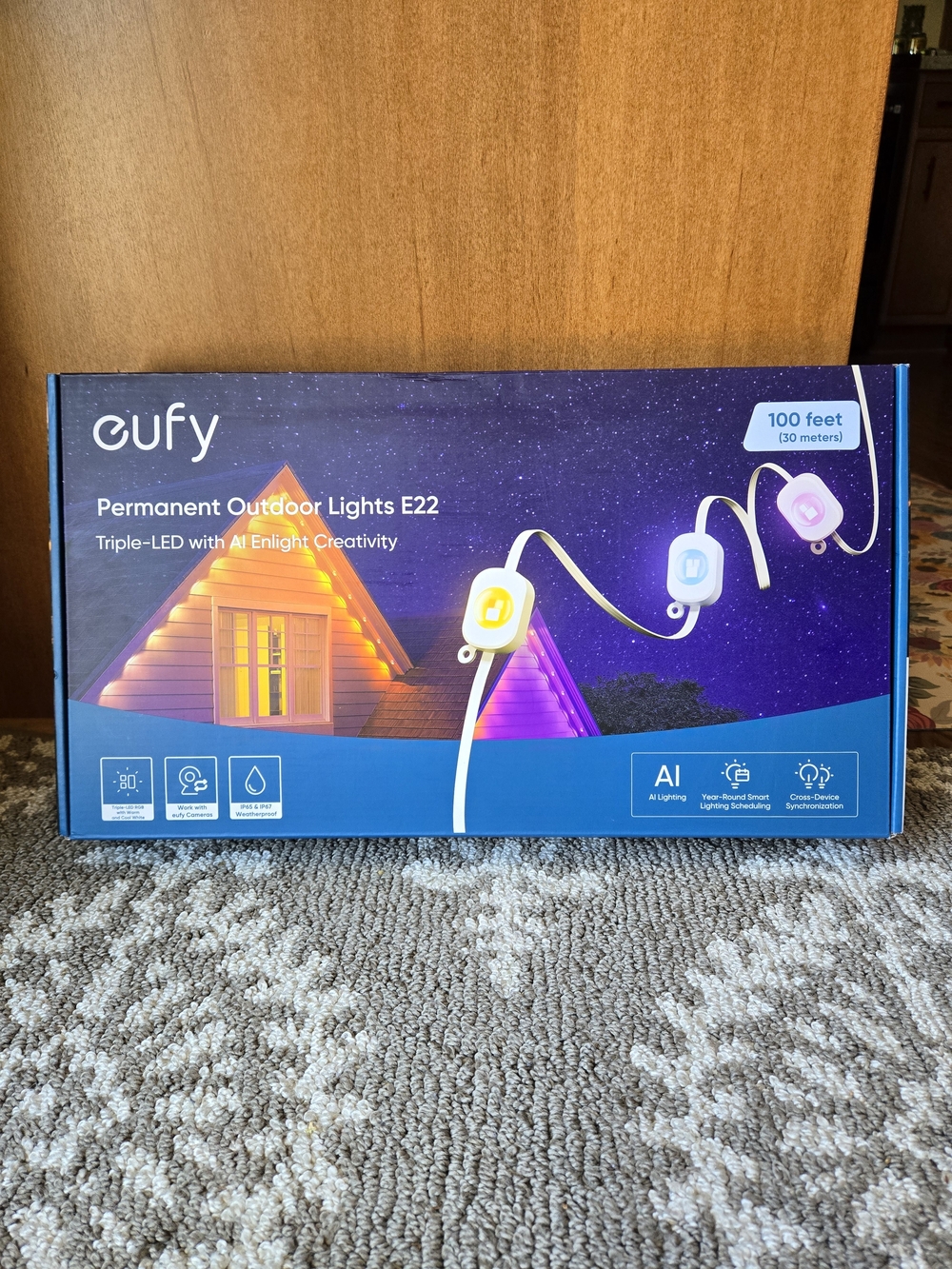 Eufy Permanent Outdoor Lights E22 – White LED Strip (100 ft)